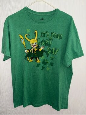 L Disney Marvel “It's Your Loki Day” Short Sleeve Tee